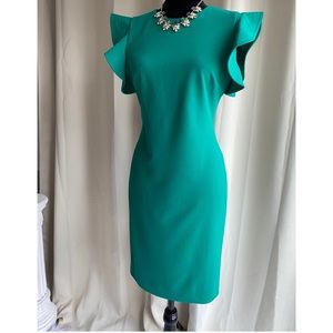 ***SOLD****Green Calvin Klein Dress